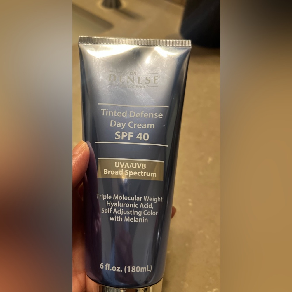 New Dr. Denese SPF 40 Tinted Defense Day Cream, Super-size, 6oz. Tube.